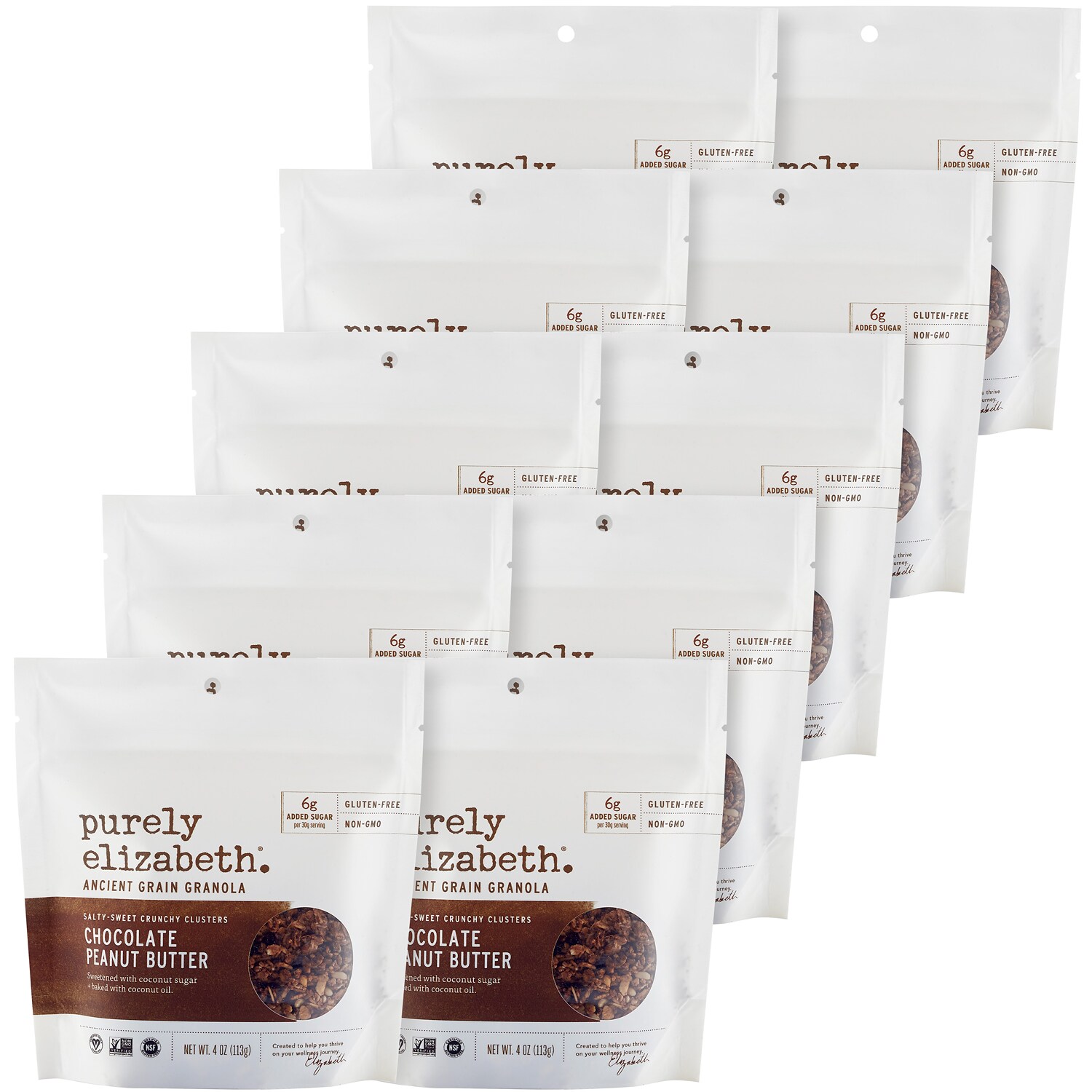 Purely Elizabeth Ancient Grain Granola, Chocolate Peanut Butter