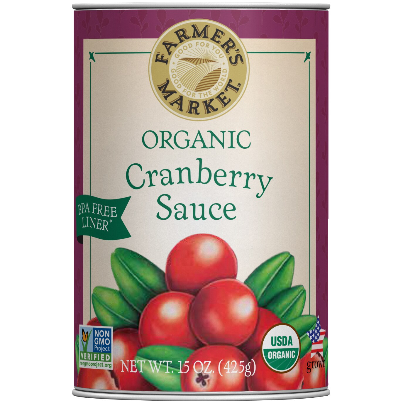 Farmer's Market Organic Cranberry Sauce
