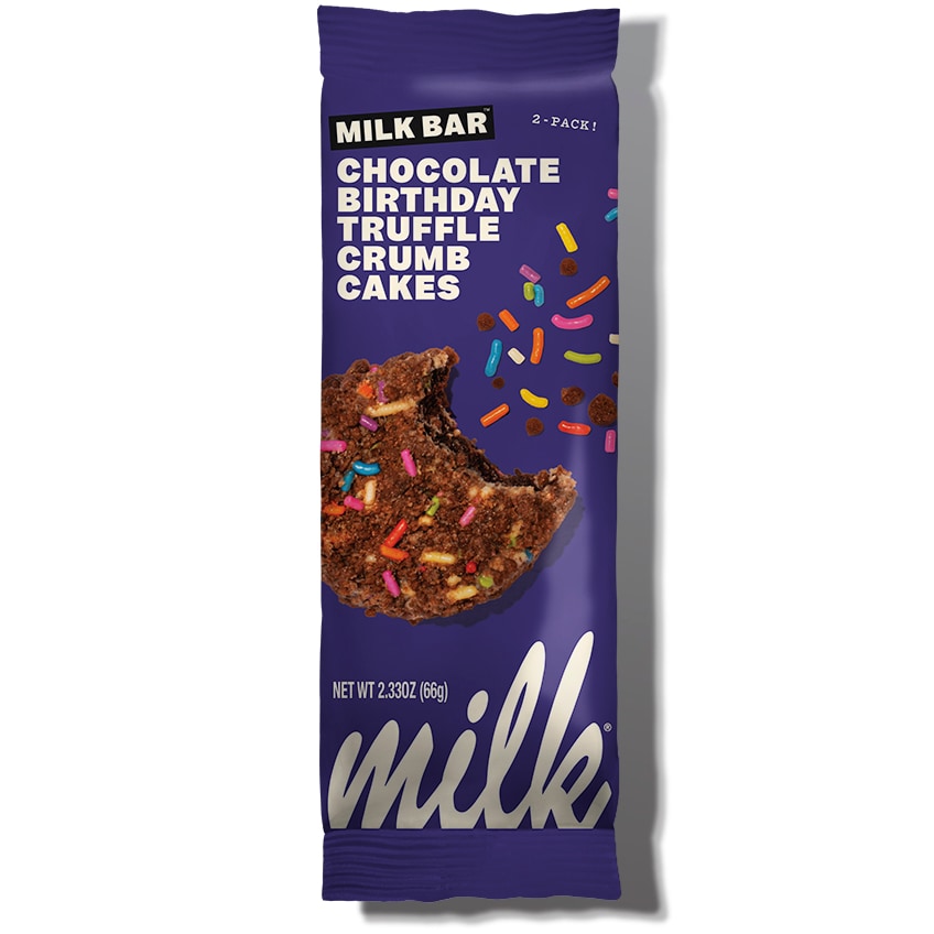 Milk Bar Truffle Crumb Cakes, Chocolate Birthday