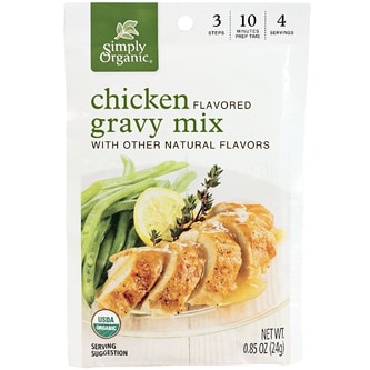 Simply Organic Chicken Flavored Gravy Mix