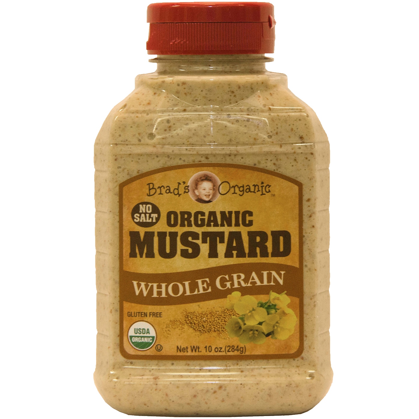 Brad's Organic Whole Grain Mustard, No Salt