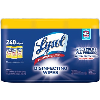 Lysol Disinfecting Wipes, Lemon and Lime Blossom Scent 