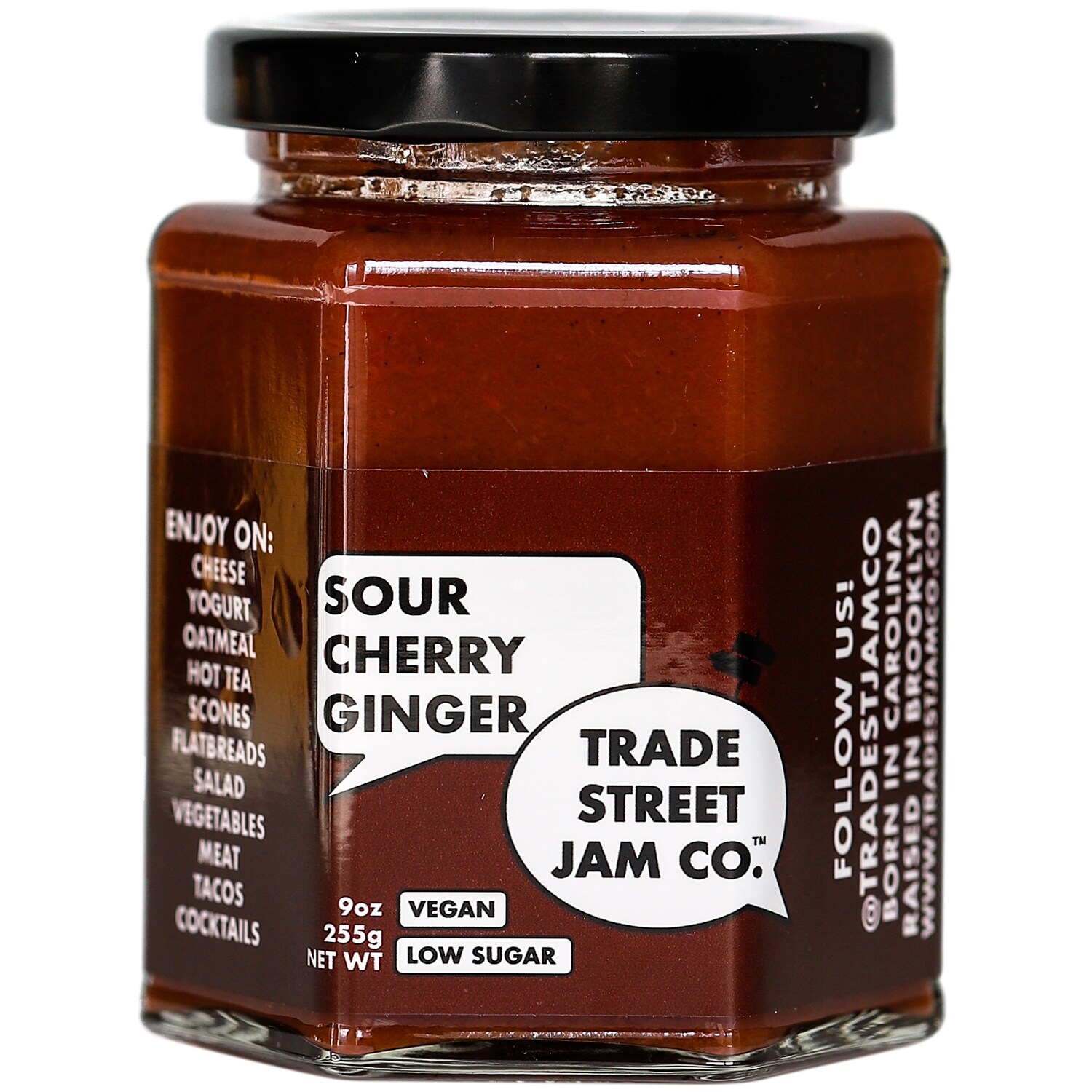Trade Street Jam Co. Sour Cherry Ginger Jam