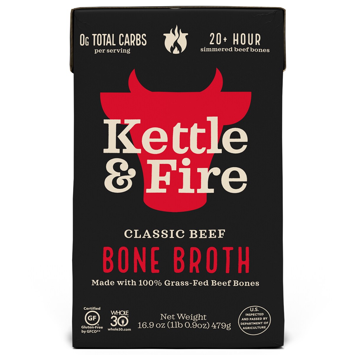 Kettle & Fire Bone Broth, Classic Beef