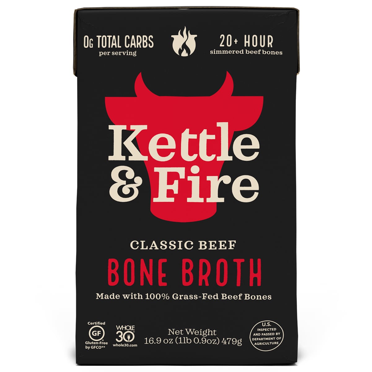 Kettle & Fire Bone Broth, Classic Beef
