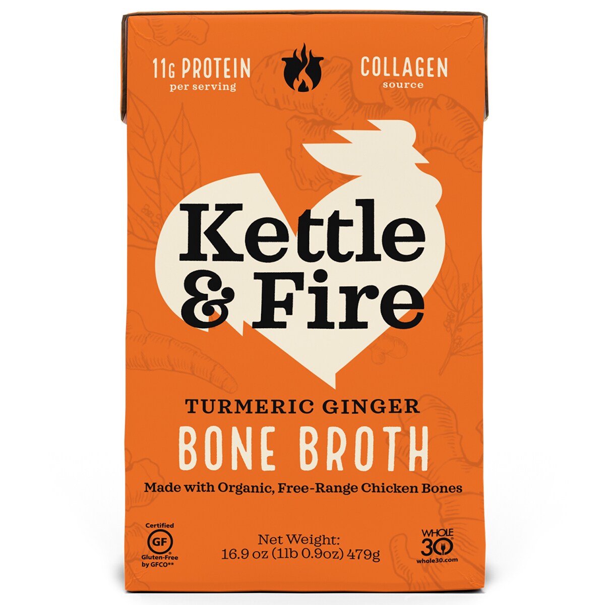 Kettle & Fire Bone Broth, Turmeric Ginger