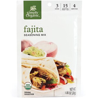 Simply Organic Fajita Seasoning Mix 