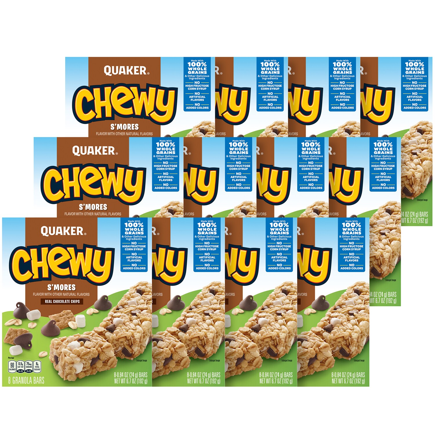 Quaker Chewy Granola Bars, S'mores, Case