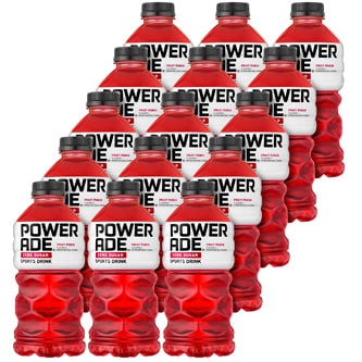 Powerade Zero Sports Drink, Fruit Punch, Plastic Bottles