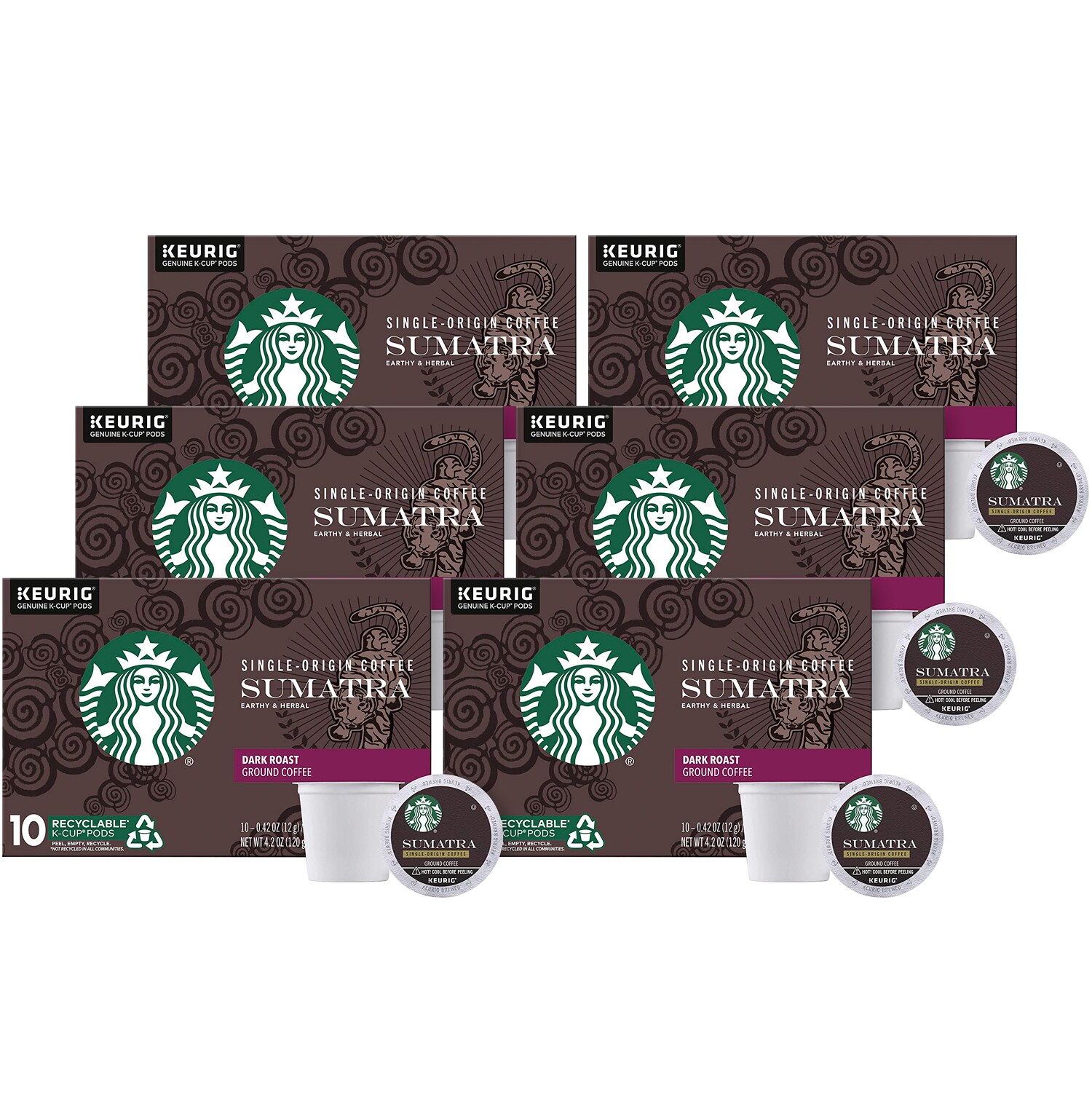 Starbucks Dark Sumatra, K-Cups, Case