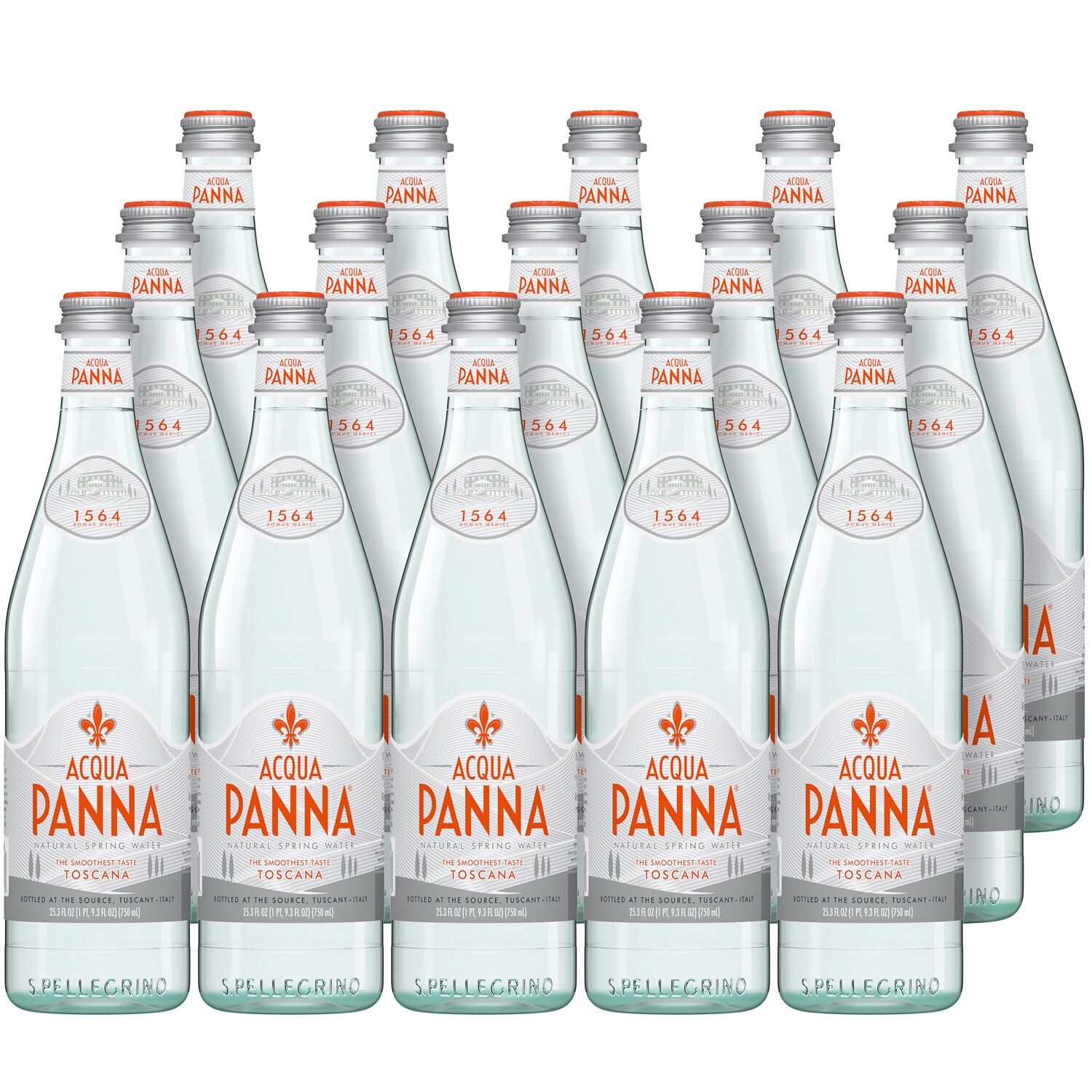 Acqua Panna Natural Spring Water, Glass Bottles