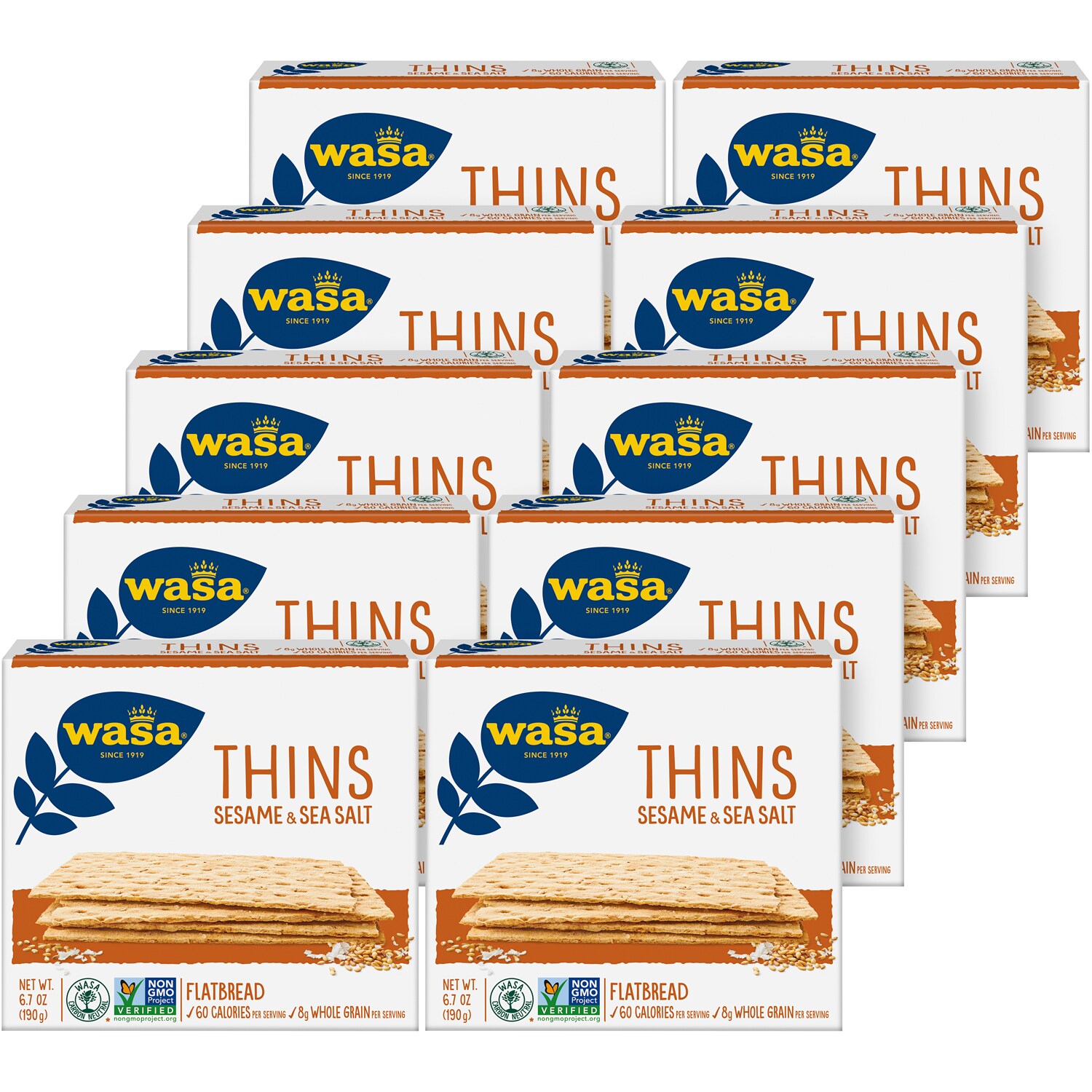 Wasa Thins Flatbread, Sesame and Sea Salt