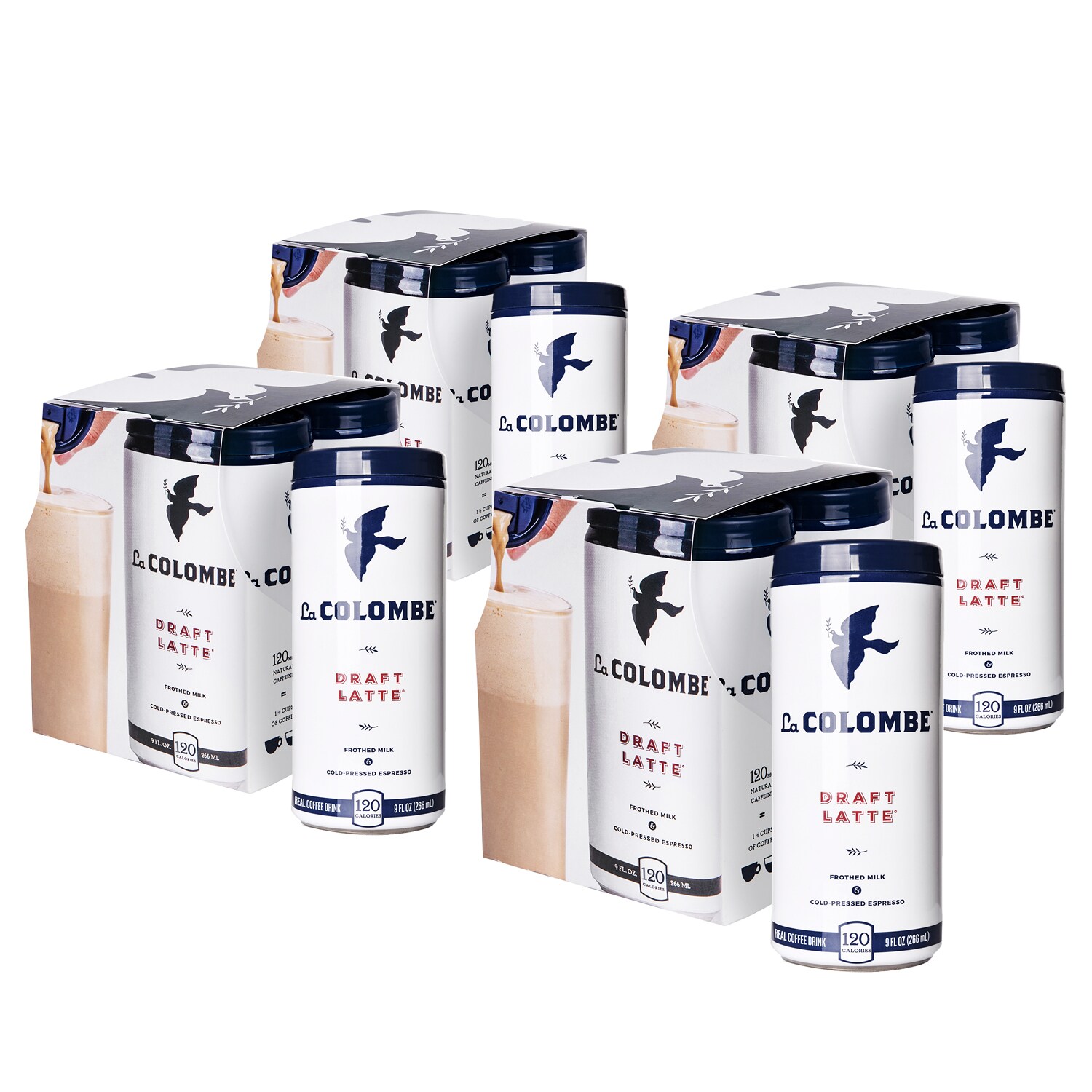 La Colombe Cold-Pressed Espresso Draft Latte, Original, Cans