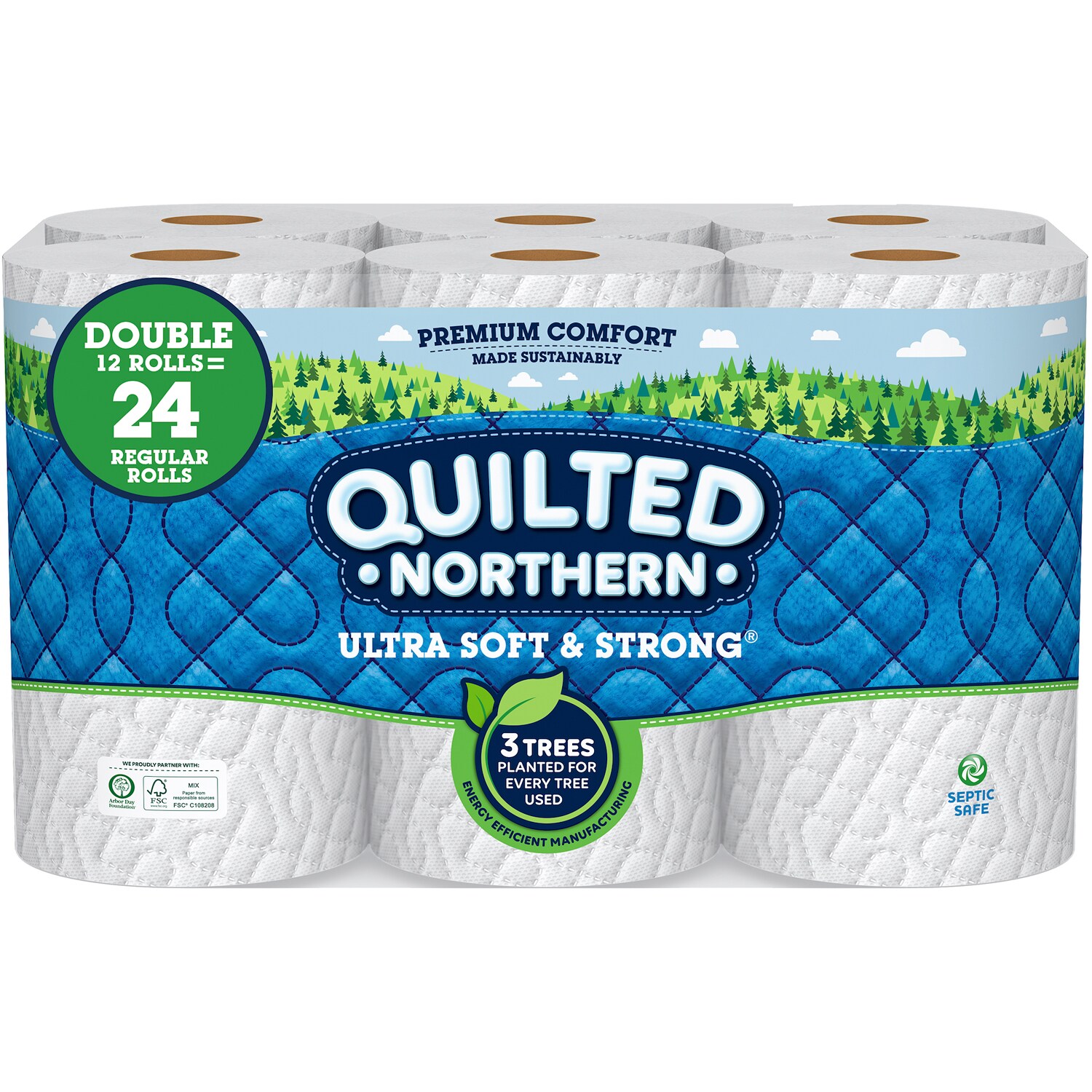 Quilted Northern Ultra Soft & Strong Bathroom Tissue, Double Rolls
