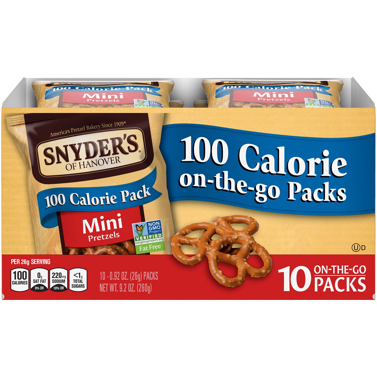 Snyder's of Hanover 100-Calorie Pretzel Packs, Mini