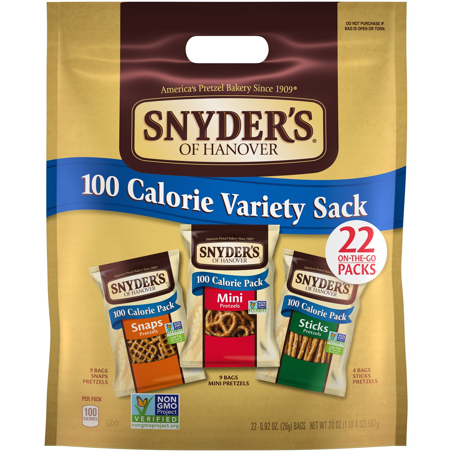 Snyder's of Hanover 100 Calorie Variety Sack
