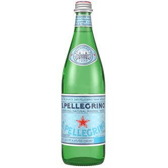 S.Pellegrino Sparkling Natural Mineral Water, Glass Bottle