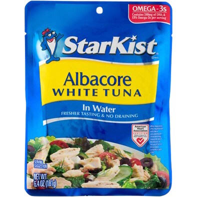 Starkist Albacore White Tuna In Water, Pouch