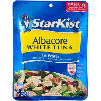 Starkist Albacore White Tuna In Water, Pouch