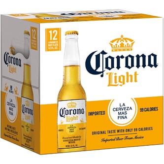 Corona Light Lager, Glass Bottles