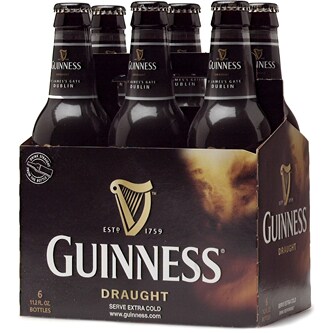 Guinness Irish Dry Stout, Glass Bottles