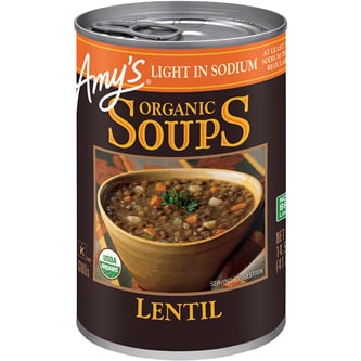 Amy's Organic Light-in-Sodium Soup, Lentil