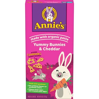 Annie's Pasta & Cheese, Yummy Bunnies & Cheddar