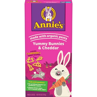 Annie's Pasta & Cheese, Yummy Bunnies & Cheddar