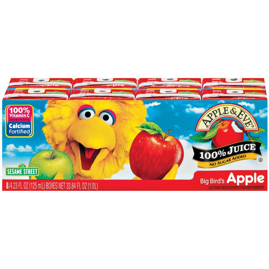 Apple & Eve Big Bird's Apple Juice, Boxes