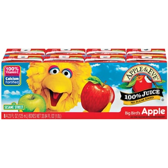 Apple & Eve Big Bird's Apple Juice, Boxes