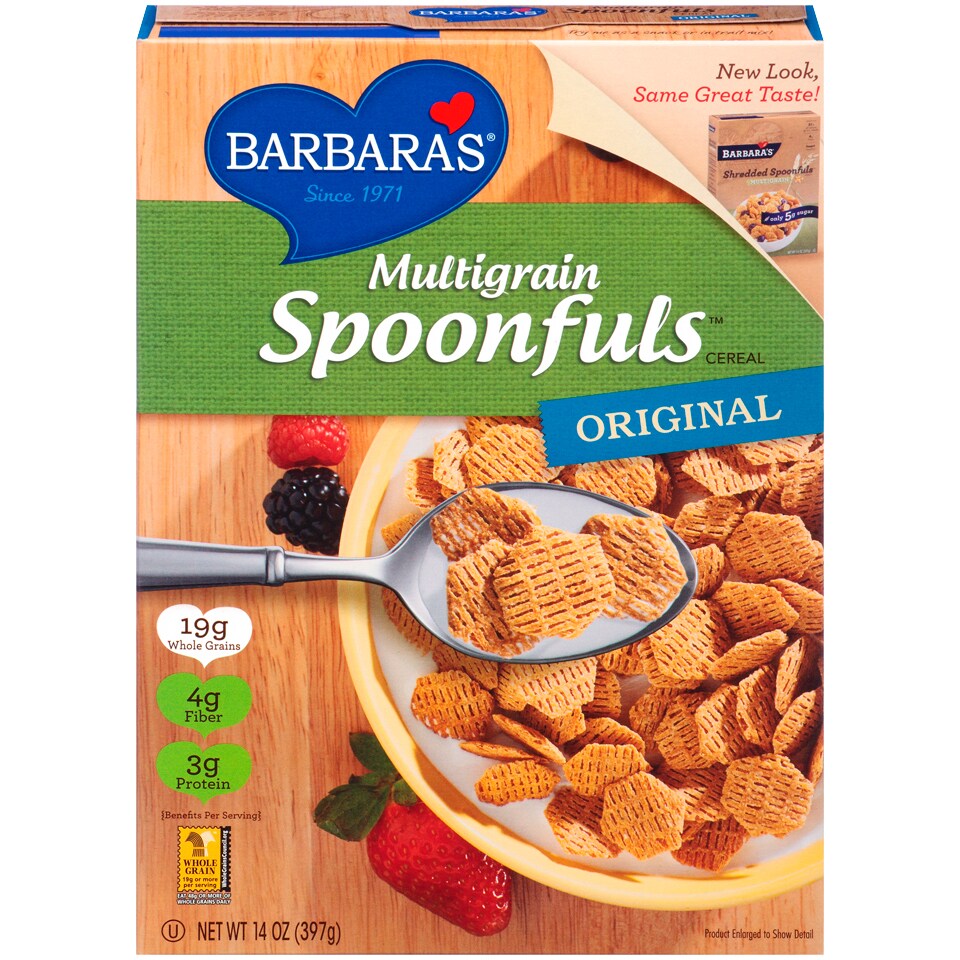 Barbara's Bakery Shredded Spoonfuls Cereal, Multigrain