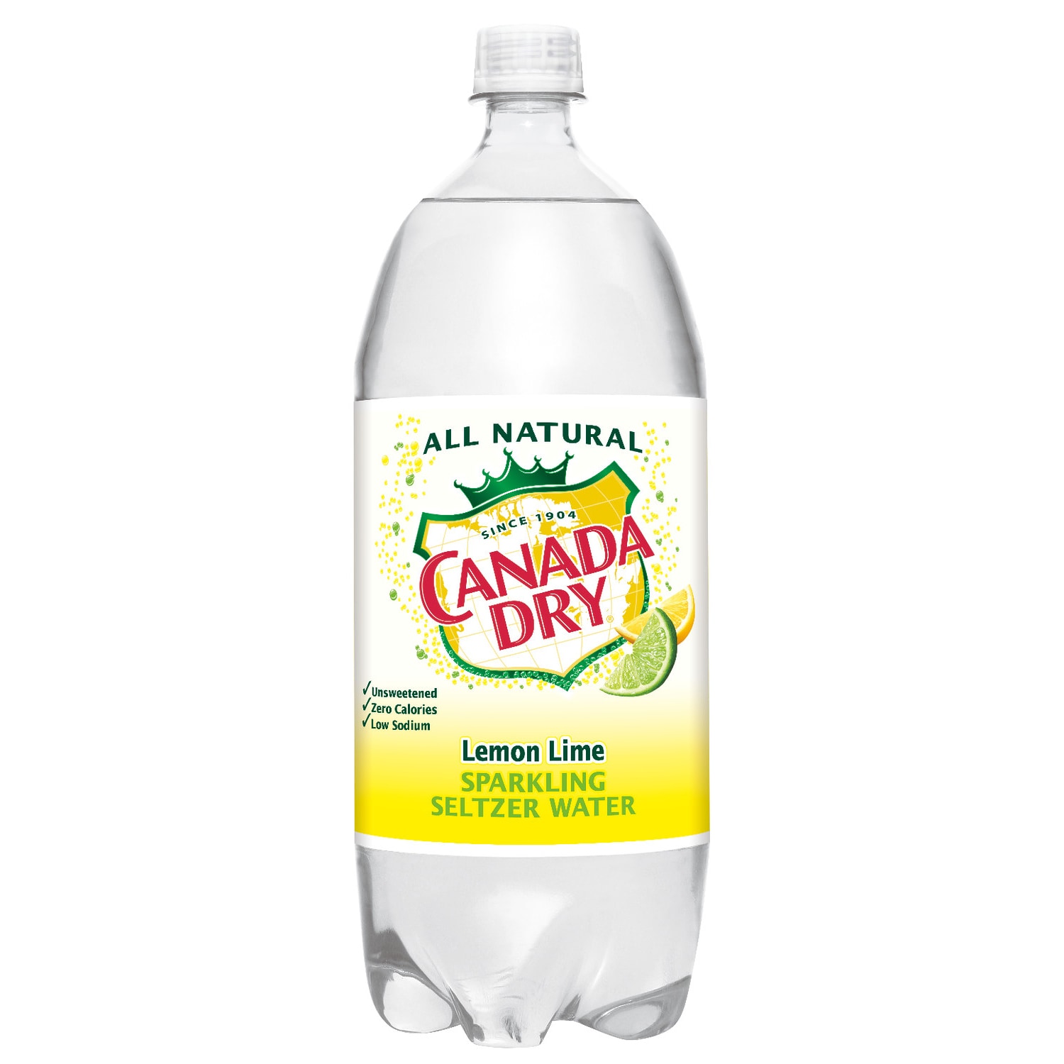 Canada Dry Sparkling Seltzer Water, Lemon Lime, Plastic Bottle