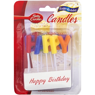 Betty Crocker Happy Birthday Candles