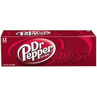 Dr Pepper Soda, Cans