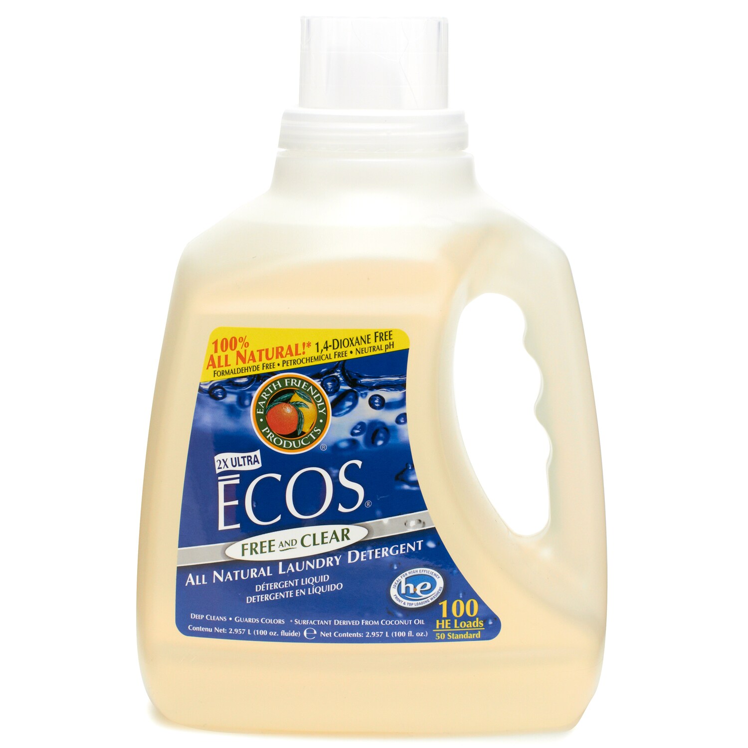 ECOS Hypoallergenic Laundry Detergent, Free & Clear