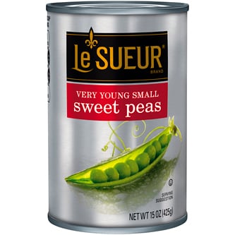 Green Giant Le Sueur Very Young Sweet Peas, Case