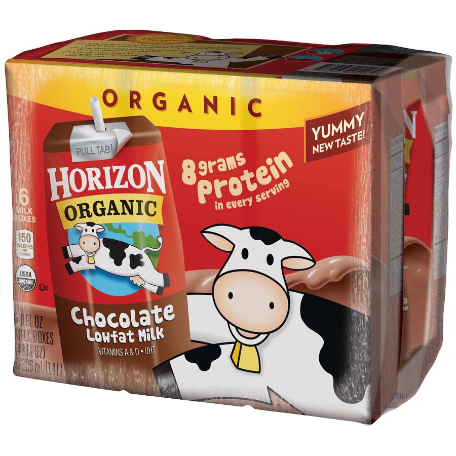 Horizon Organic Chocolate Organic Lowfat Milk, Boxes