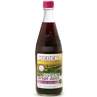 Kedem Organic Grape Juice, Glass Bottle
