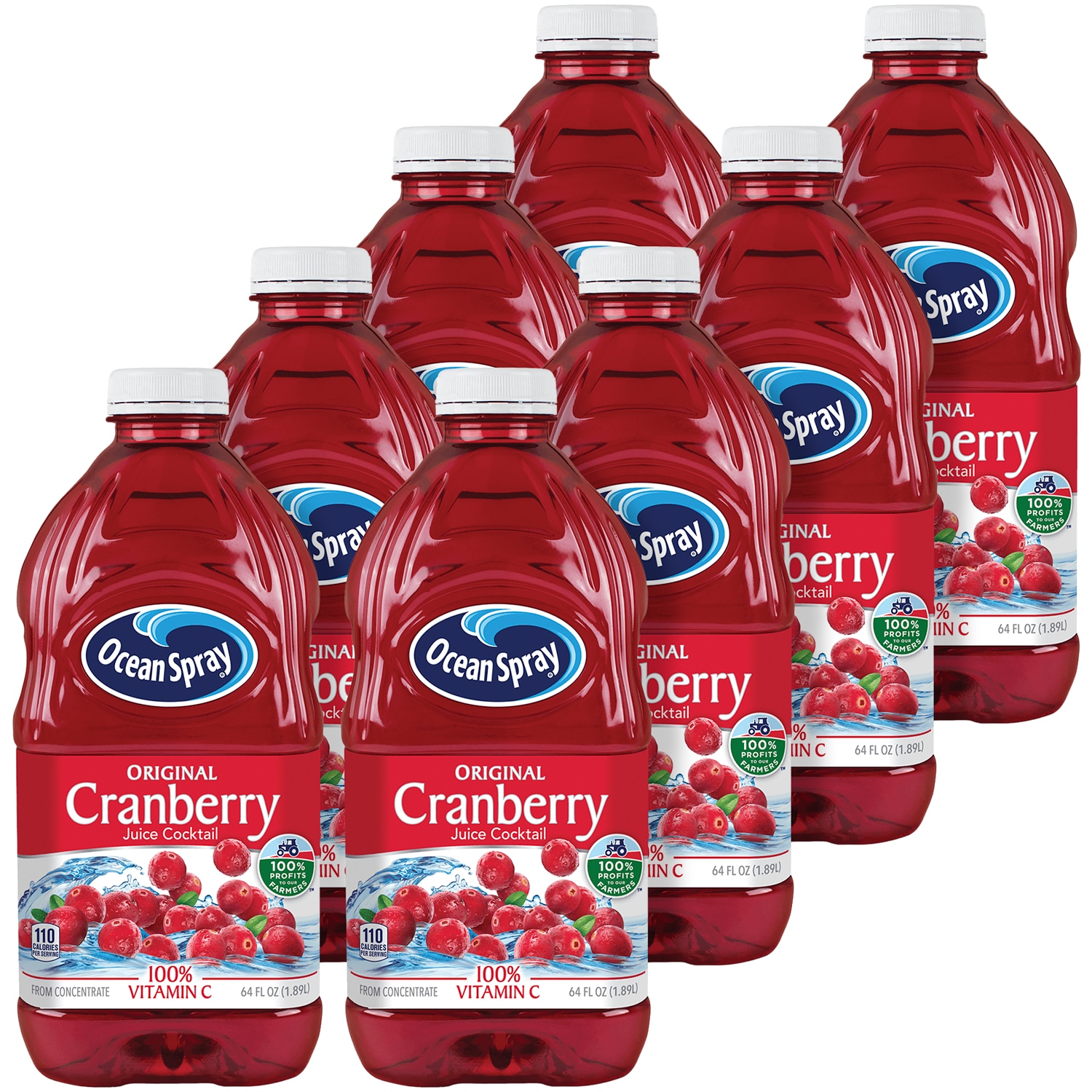 Ocean Spray Cranberry Juice Cocktail, Plastic Bottles