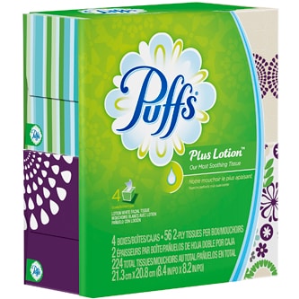 Puffs Plus Lotion 2-Ply Facial Tissues