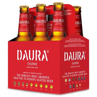 Estrella Damm Daura Gluten-Removed Lager, Glass Bottles