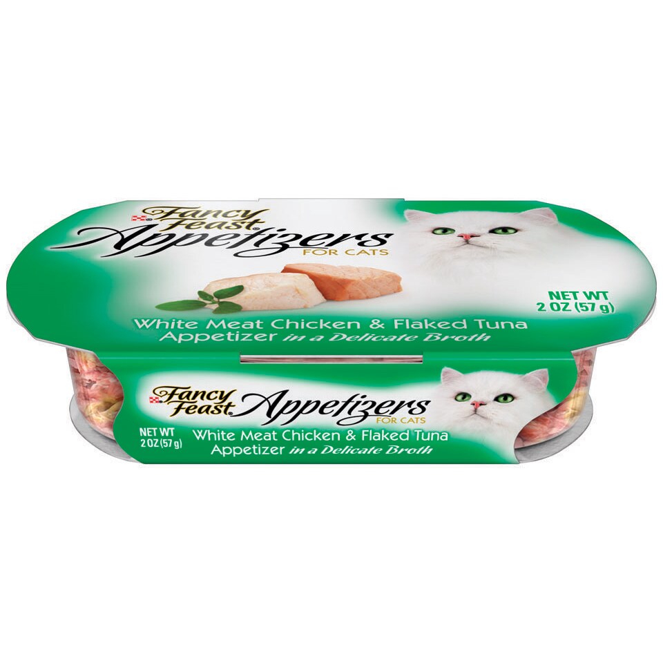 Purina Fancy Feast Appetizers for Cats, White Meat Chicken and Flaked Tuna