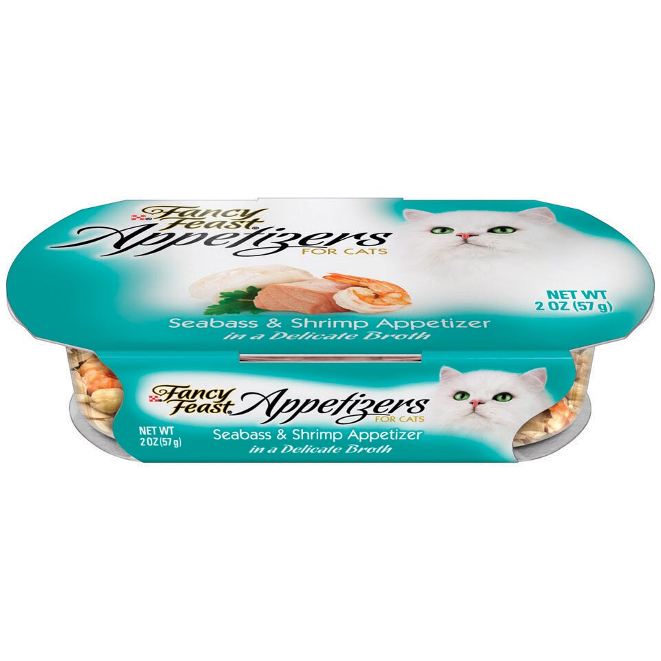 Purina Fancy Feast Appetizers for Cats, Seabass and Shrimp