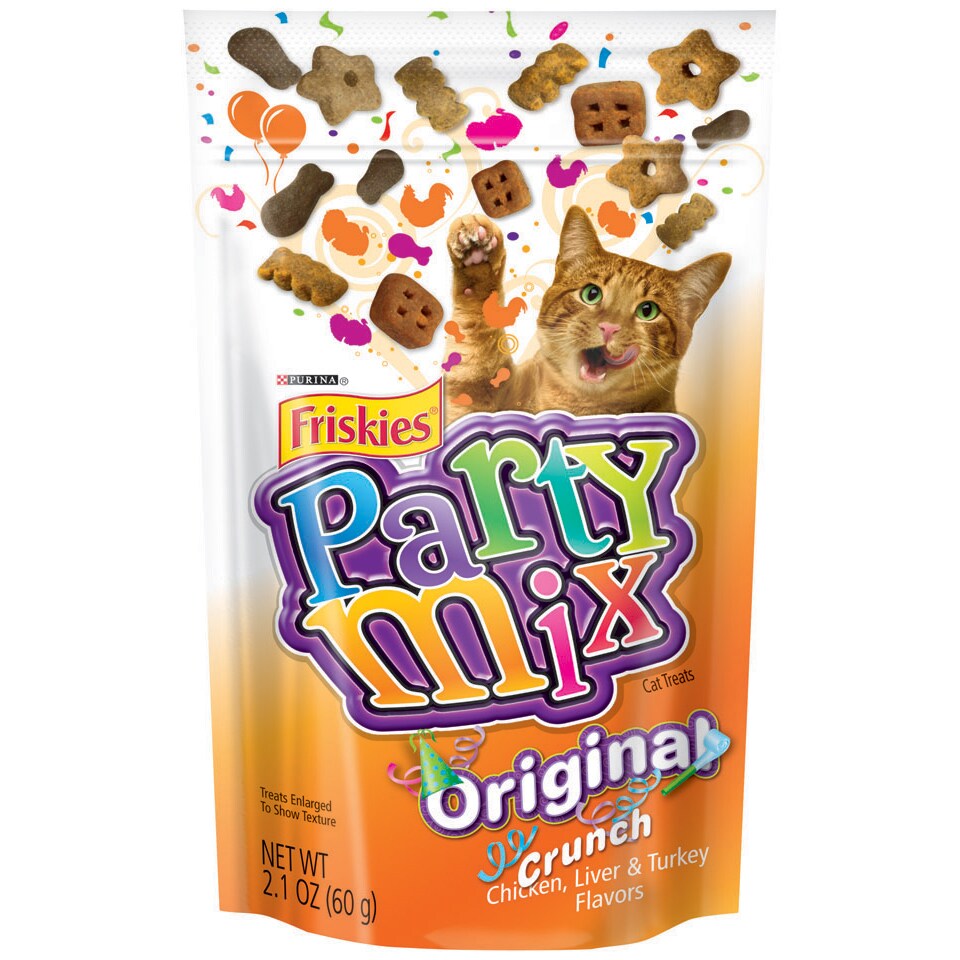 Purina Friskies Party Mix Cat Treats, Original Crunch