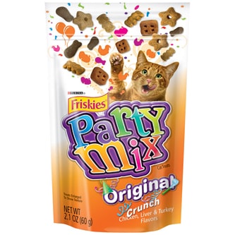 Purina Friskies Party Mix Cat Treats, Original Crunch