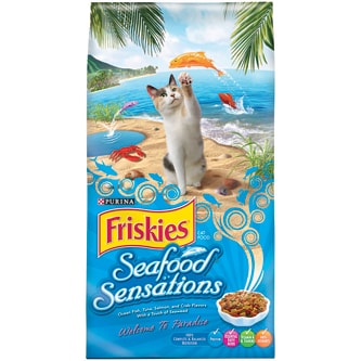 Purina Friskies Dry Cat Food, Seafood Sensations