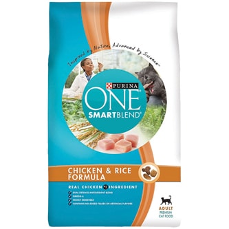 Purina One SmartBlend Adult Dry Cat Food, Chicken and Rice Formula