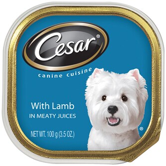 Cesar Canine Cuisine Wet Dog Food with Lamb in Meaty Juices