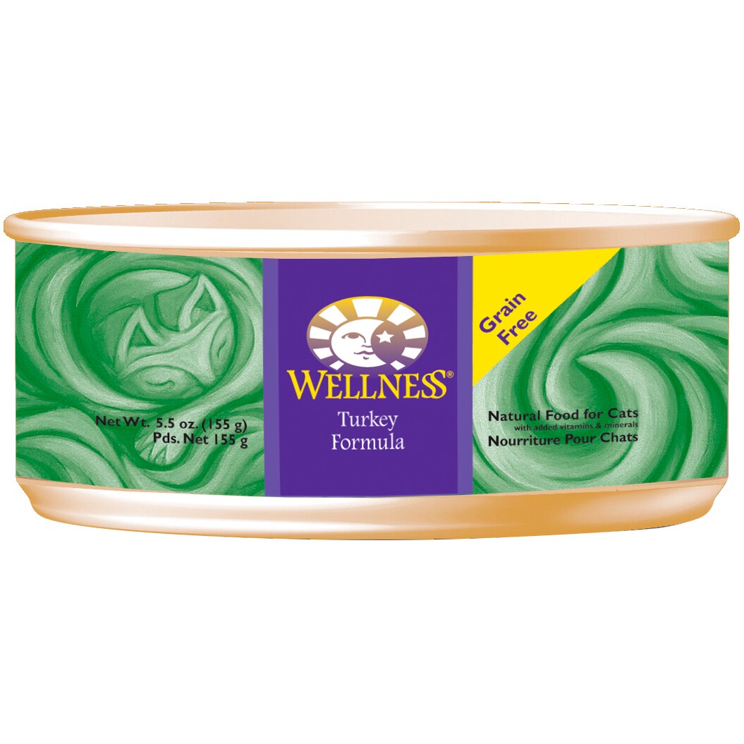 Wellness Natural Wet Cat Food, Turkey Formula