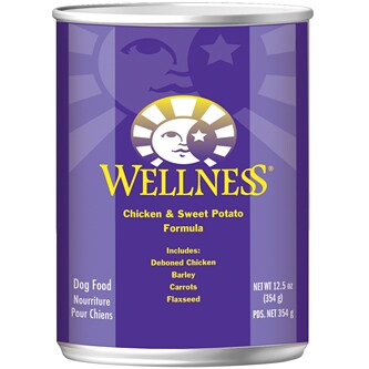 Wellness Natural Wet Dog Food, Chicken and Sweet Potato Formula